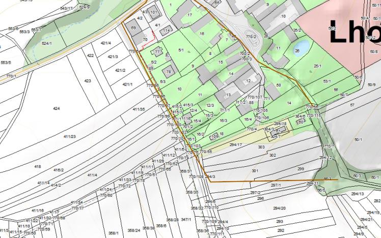 Prodej pozemku pro bydlení, Lhotka u Radnic, 655 m2