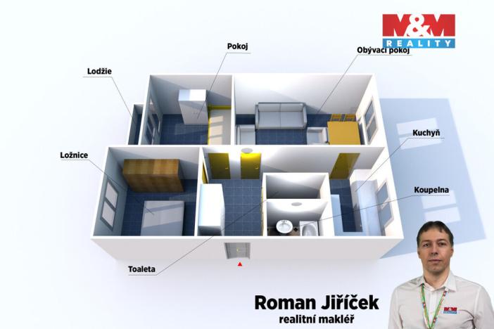 Prodej bytu 3+1, Plzeň - Křimice, Žitná, 78 m2