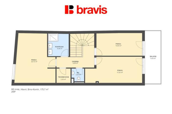Prodej rodinného domu, Brno - Komín, Hlavní, 176 m2