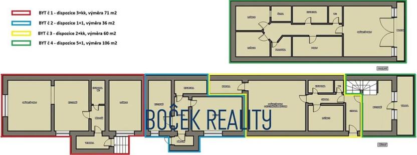 Prodej rodinného domu, Rynholec, nám. 1. máje, 259 m2
