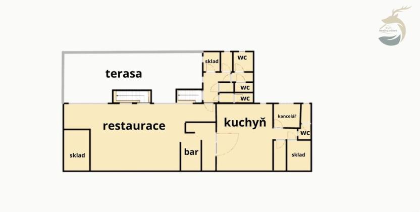 Pronájem restaurace, Sušice, Havlíčkova, 138 m2