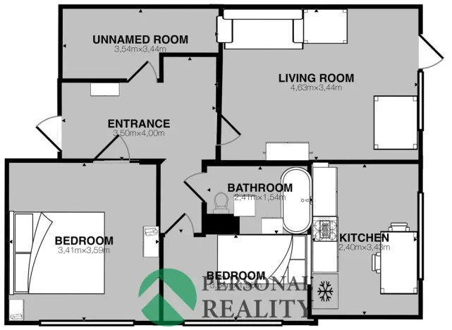 Prodej bytu 3+1, Písek - Budějovické Předměstí, nábřeží 1. máje, 66 m2