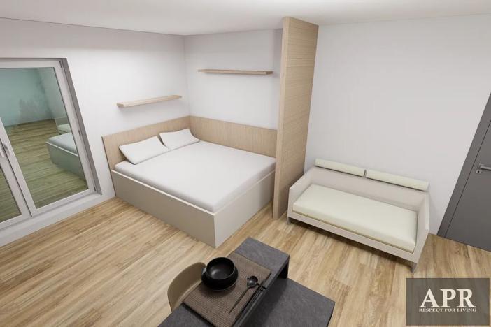 Pronájem bytu 1+kk, Zlín, Pod Hradem II, 27 m2