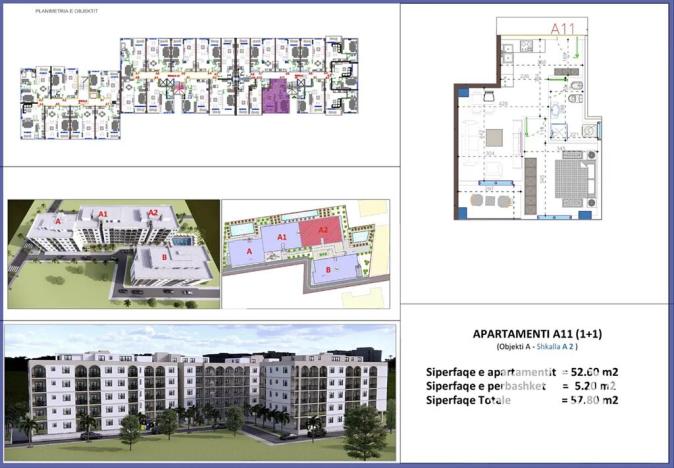 Prodej bytu 2+kk, Golem, Albánie, 57 m2
