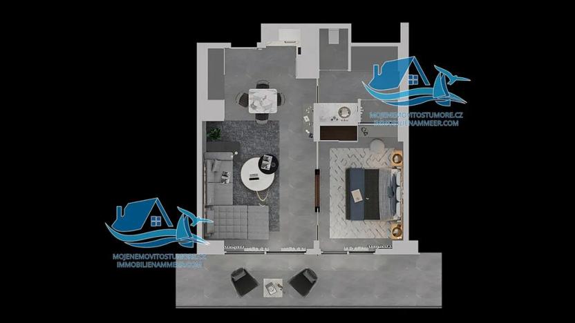 Prodej bytu 2+kk, Trikomo, Kypr, 60 m2