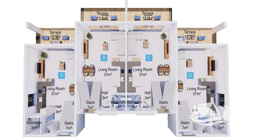 Prodej vily, Trikomo, Kypr, 127 m2