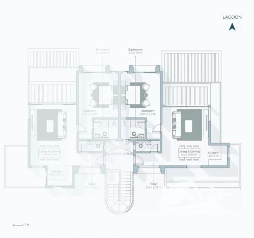 Prodej bytu 3+kk, Salála, Omán, 69 m2