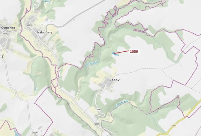 Dražba lesa, Náměšť nad Oslavou, 3646 m2