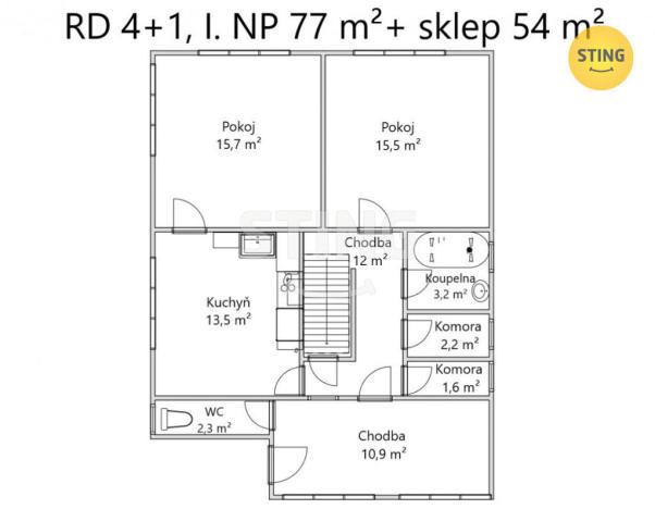 Prodej rodinného domu, Podolí, 140 m2