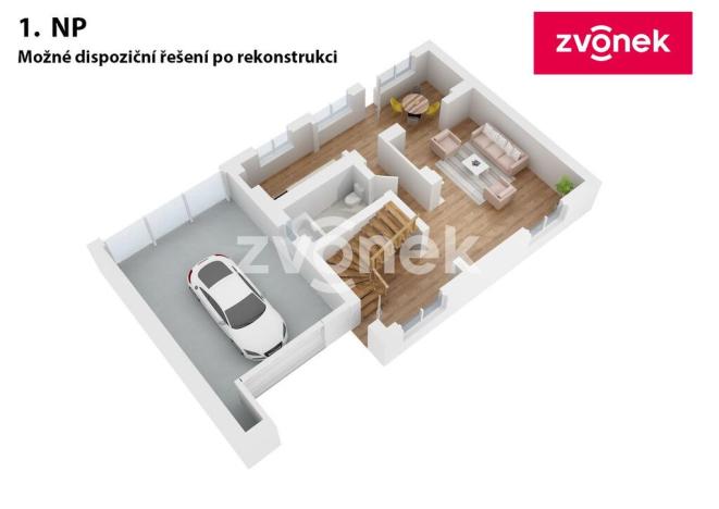 Prodej rodinného domu, Zlín - Jaroslavice, Anenská, 100 m2