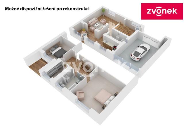 Prodej rodinného domu, Zlín - Jaroslavice, Anenská, 100 m2