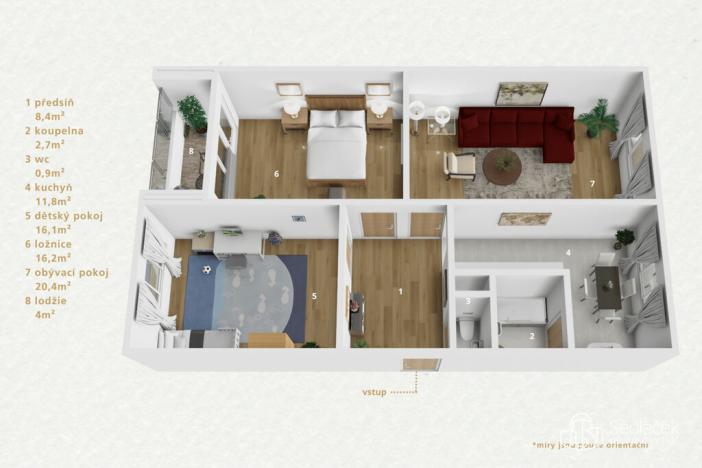 Prodej bytu 3+1, Sokolov, Mánesova, 83 m2