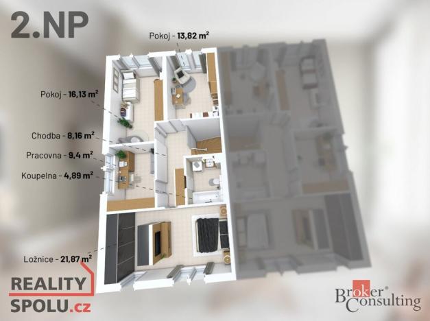 Prodej rodinného domu, Milovice - Mladá, Tyršova, 160 m2