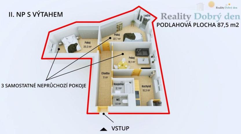 Pronájem bytu 3+1, Opava, Olbrichova, 72 m2