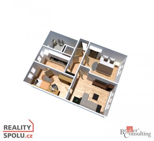 Prodej bytu 3+1, Oldřišov, Opavská, 56 m2