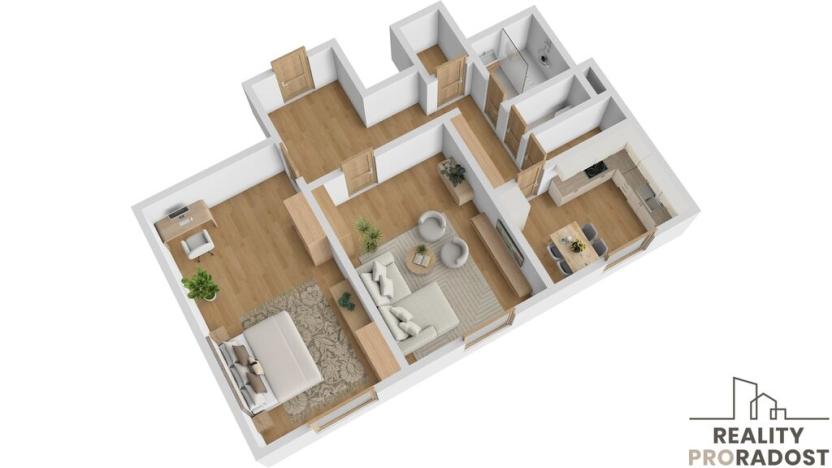 Prodej bytu 2+1, Ostrava - Poruba, Dětská, 61 m2