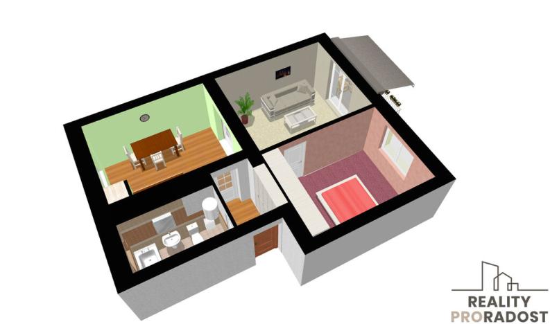 Prodej bytu 2+1, Přerov, Jižní čtvrť I, 43 m2