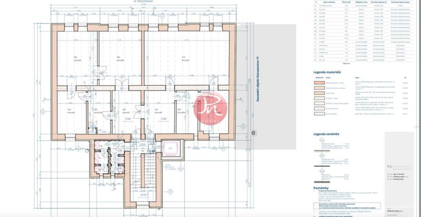 Pronájem kanceláře, Ostrava, Kutuzovova, 161 m2