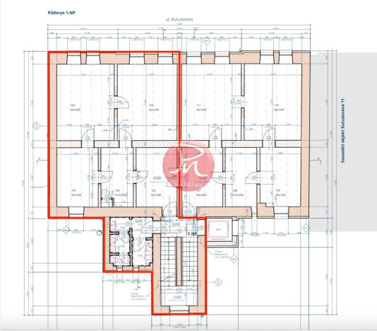 Pronájem kanceláře, Ostrava, Kutuzovova, 78 m2