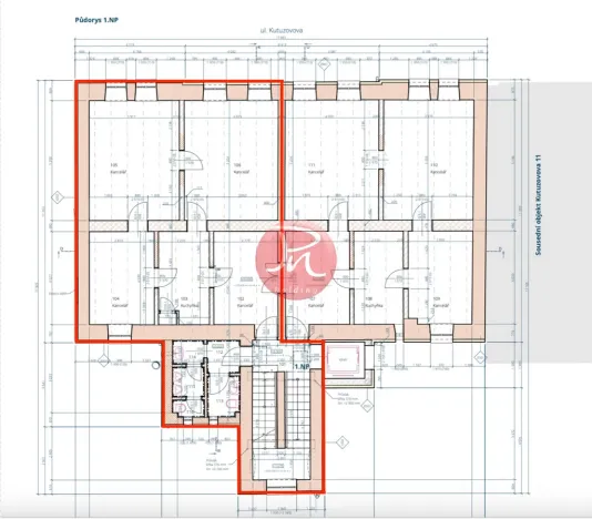 Pronájem kanceláře, Ostrava, Kutuzovova, 78 m2