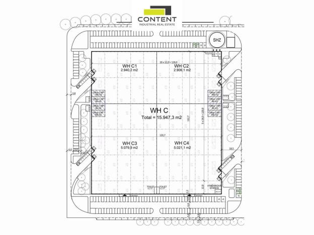 Pronájem skladu, Hradec Králové - Březhrad, Rovná, 2940 m2