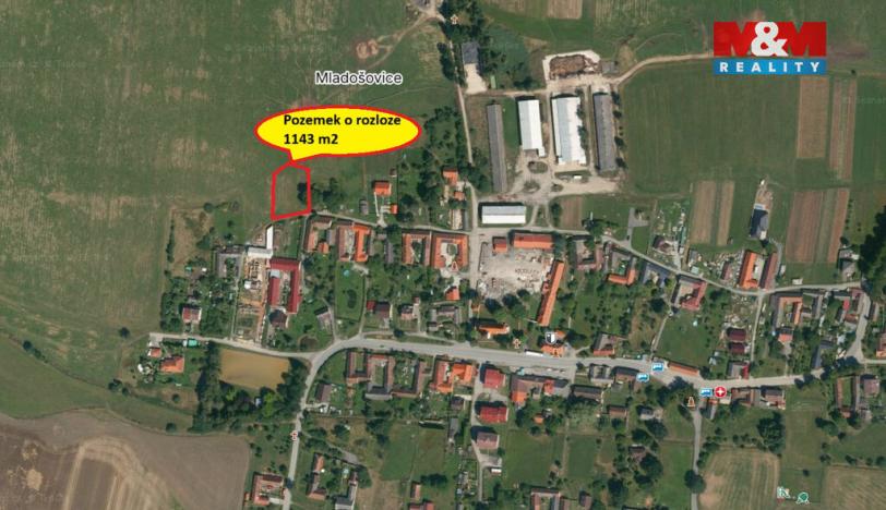 Prodej pozemku pro bydlení, Mladošovice, 1143 m2