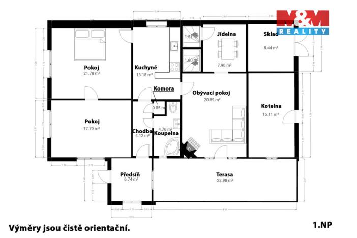 Prodej rodinného domu, Obytce, 196 m2