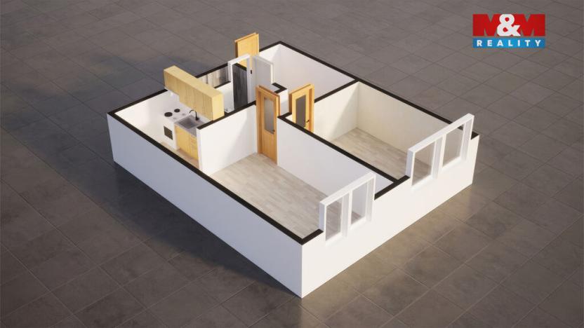 Prodej bytu 2+kk, Libochovice, 40 m2