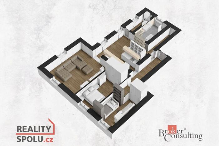 Prodej bytu 3+1, Liberec - Liberec I-Staré Město, U Náspu, 107 m2
