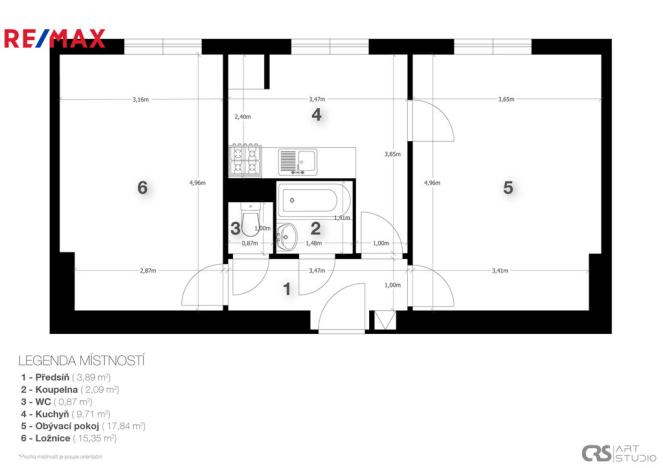 Prodej bytu 2+1, Praha - Veleslavín, Šumberova, 53 m2