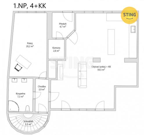 Pronájem rodinného domu, Mikulov, Bezručova, 204 m2