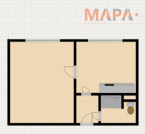 Prodej bytu 1+1, Chomutov, Písečná, 36 m2