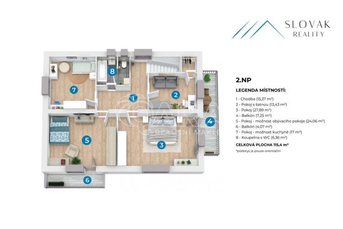 Prodej bytu 3+1, Ostravice, 115 m2