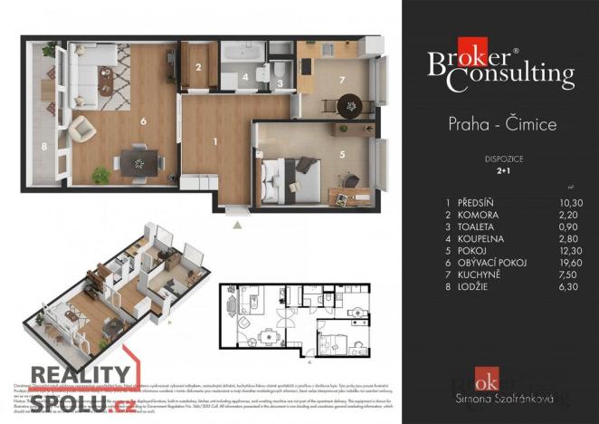 Prodej bytu 2+1, Praha, 63 m2