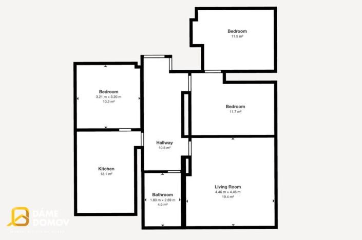 Prodej bytu 4+1, Uherské Hradiště, V Teničkách, 96 m2