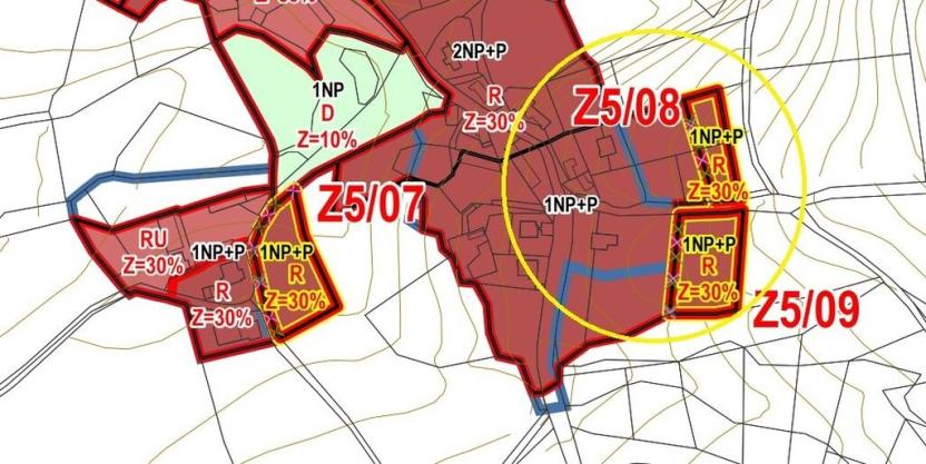 Prodej pozemku pro bydlení, Sedlec-Prčice - Divišovice, 806 m2