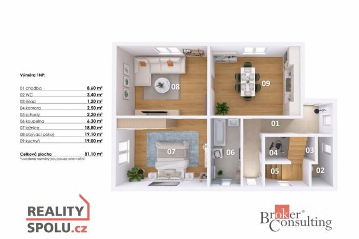 Prodej rodinného domu, Lavičky, 112 m2