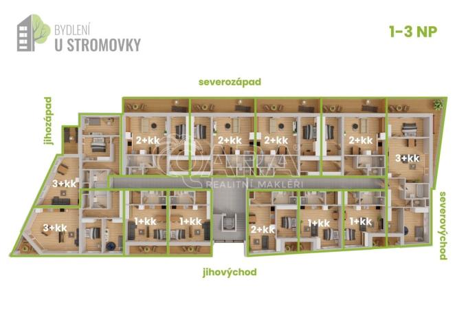 Prodej bytu 2+kk, České Budějovice, 58 m2