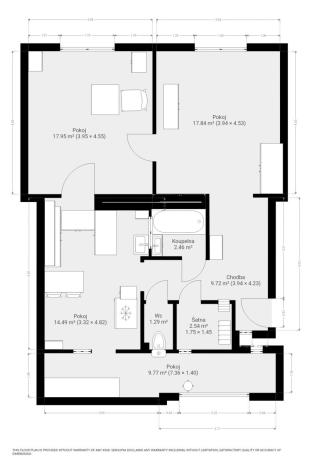 Pronájem bytu 2+1, Brno, Kolískova, 68 m2