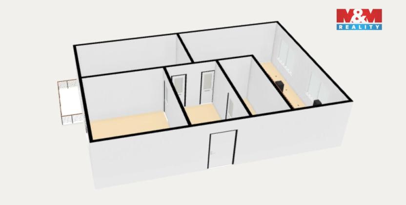 Pronájem bytu 3+1, Meziměstí, 5. května, 76 m2
