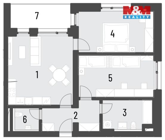 Prodej bytu 3+kk, Brandýs nad Labem-Stará Boleslav, Dřevčická, 78 m2
