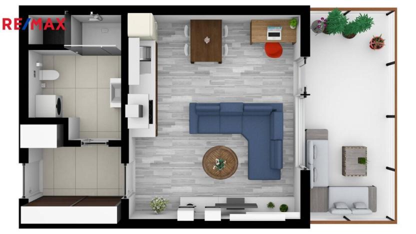 Pronájem bytu 1+kk, Hradec Králové, V Koutech, 37 m2