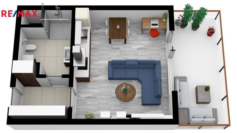 Pronájem bytu 1+kk, Hradec Králové, V Koutech, 37 m2