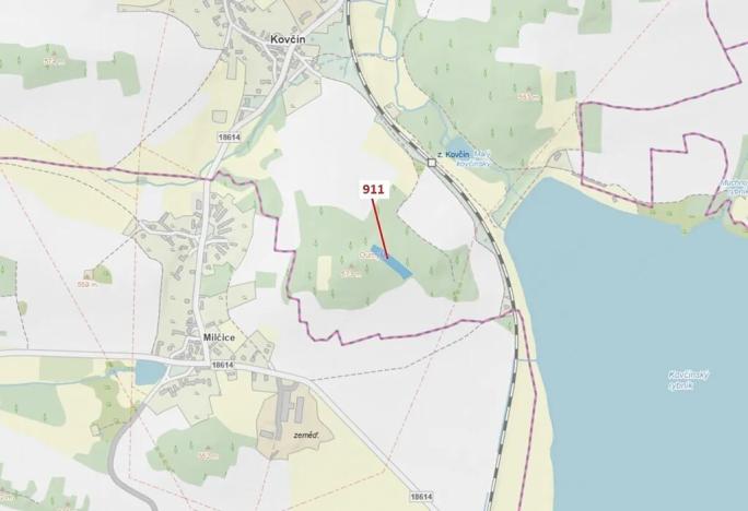 Dražba lesa, Kovčín, 2882 m2