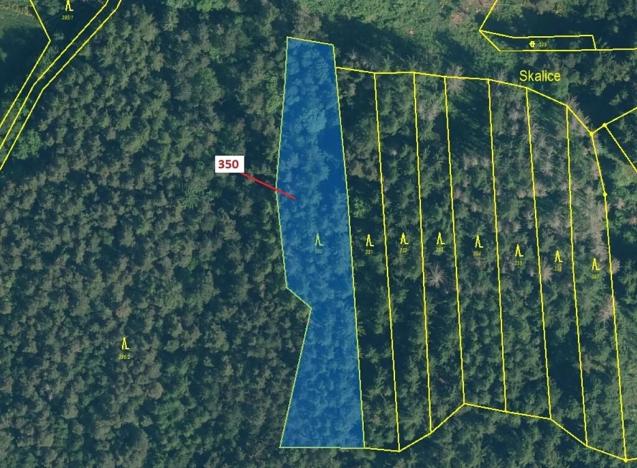 Dražba lesa, Kovčín, 3476 m2