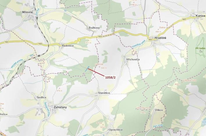 Dražba lesa, Milavče, 5152 m2