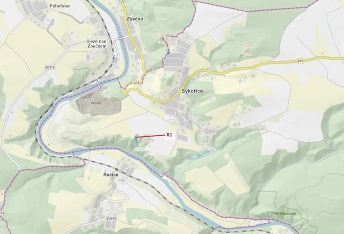 Dražba lesa, Sýkořice, 1816 m2