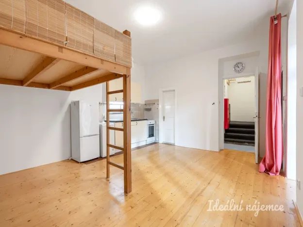 Pronájem bytu 1+kk, Praha - Podolí, Doudova, 33 m2