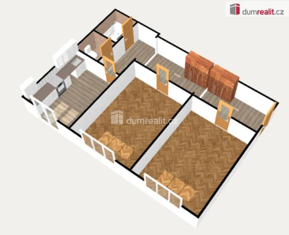 Pronájem bytu 2+1, Ostrov, S. K. Neumanna, 65 m2