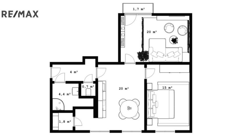 Pronájem bytu 3+kk, Rokytnice v Orlických horách - Nebeská Rybná, 66 m2
